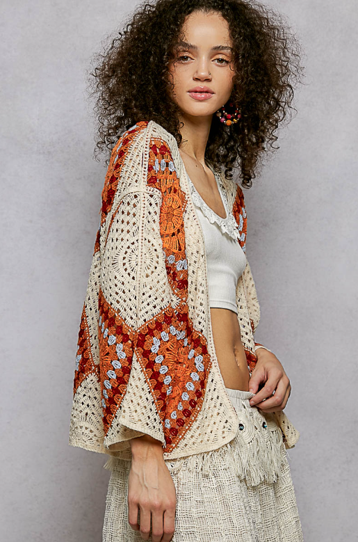 Love Me Two Times Crochet Cardigan