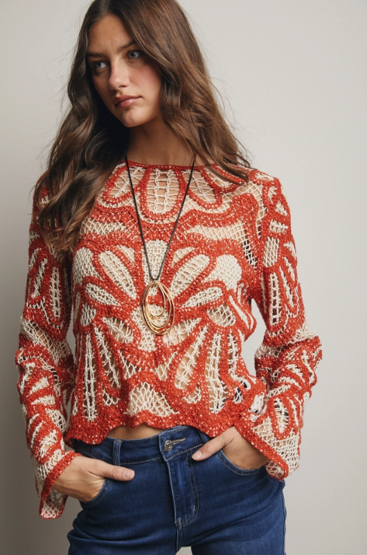 Light My Fire Crochet Top