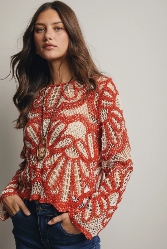 Light My Fire Crochet Top