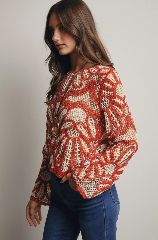 Light My Fire Crochet Top