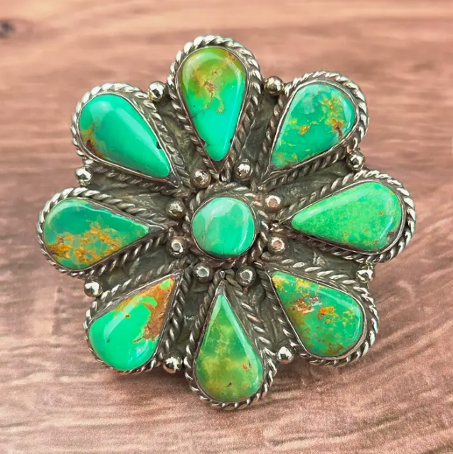 Turquoise Flower Ring