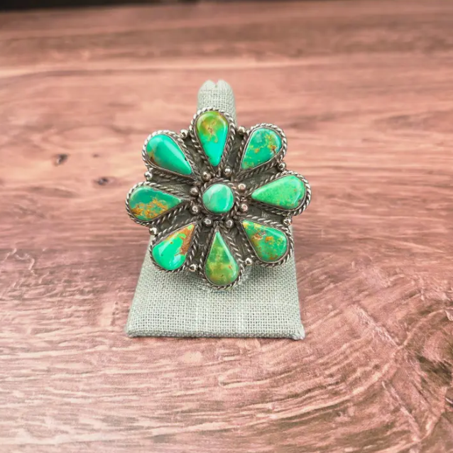 Turquoise Flower Ring
