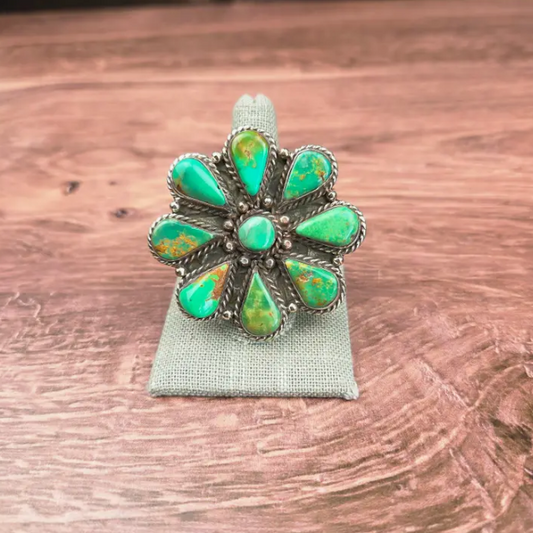 Turquoise Flower Ring