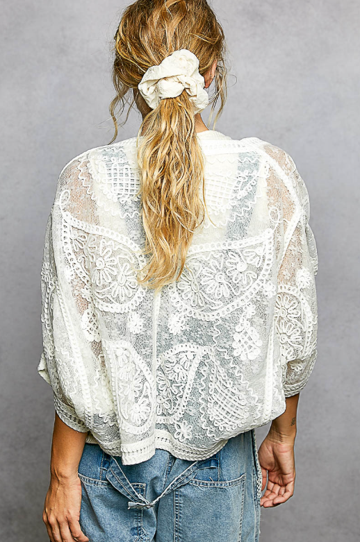 Cloud Drifting Embroidered Cardigan