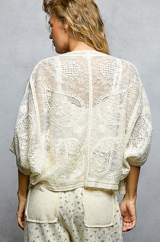 Cloud Drifting Embroidered Cardigan