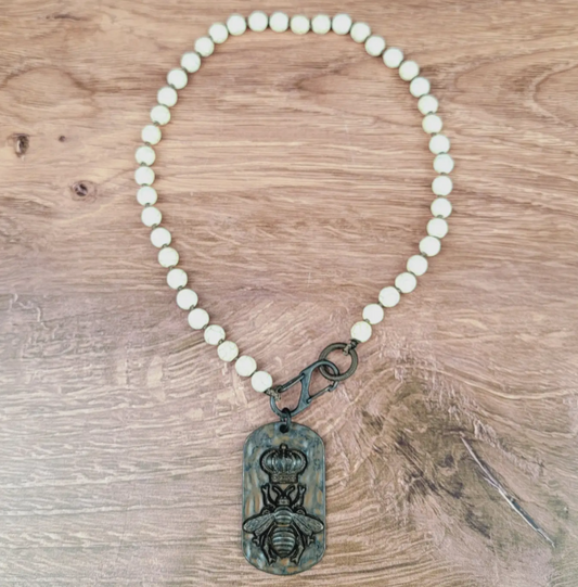 Queen Bee Beaded Necklace