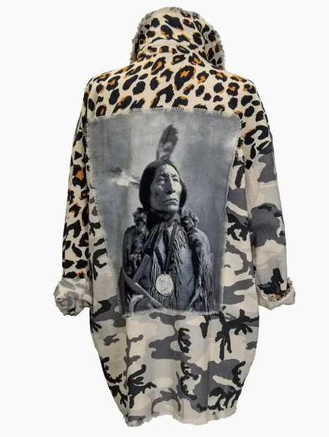 Native American Leopard Camo Jacket