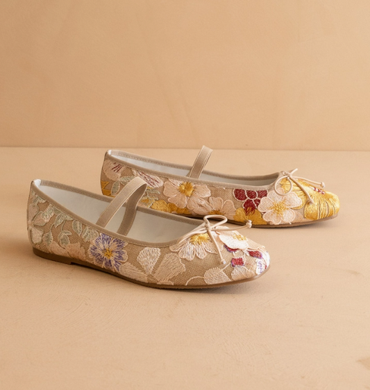 The London Floral Ballet Pointe Flats