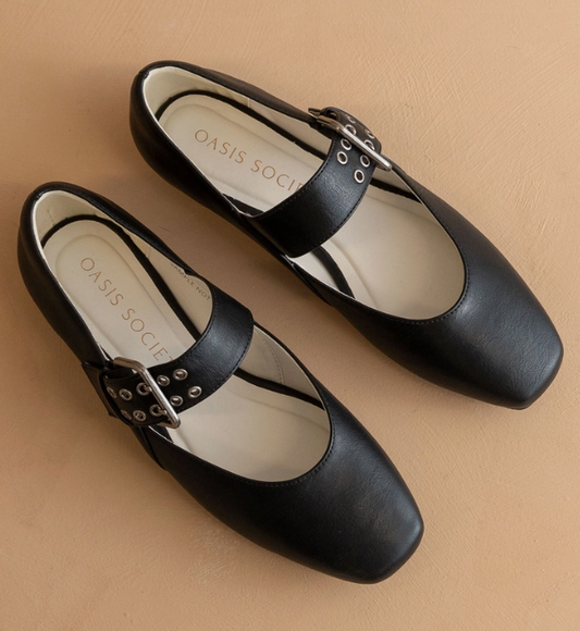 Black Soho Ballet Flats