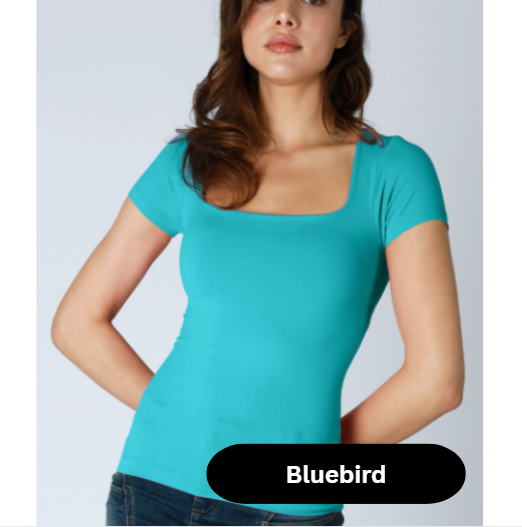 Short Sleeve Square Neck Top