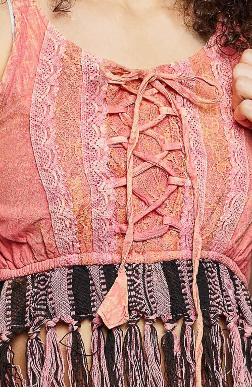 California Sun Fringe Top