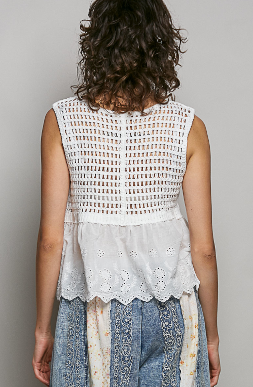 Sunny Gardens Embroidered Top