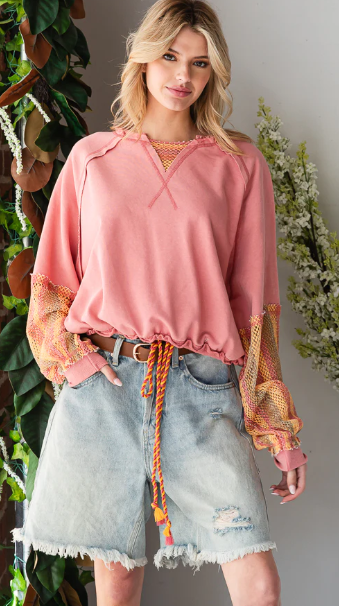 Sunny Stripes French Terry Pullover