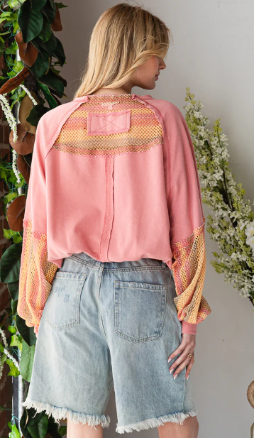 Sunny Stripes French Terry Pullover