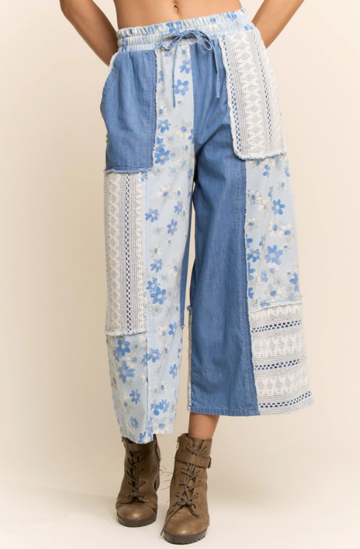 Forget Me Not Floral Pants