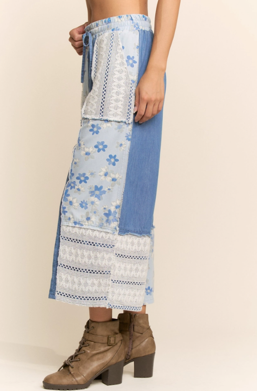 Forget Me Not Floral Pants