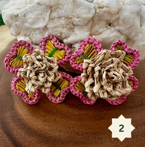 Woven Palm Leaf Earrings