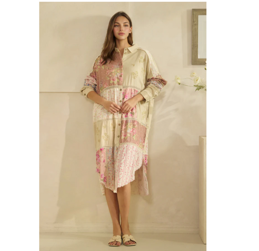 Patchwork Duster Dress
