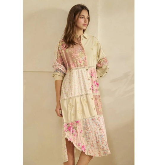 Patchwork Duster Dress