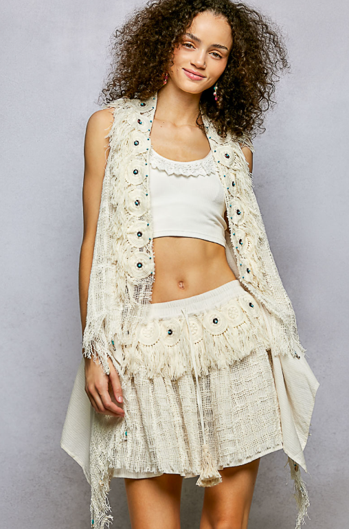 Piece Of My Heart Fringe Vest