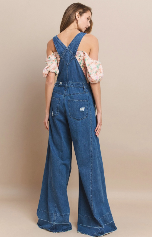 Bell Bottom Blues Overalls