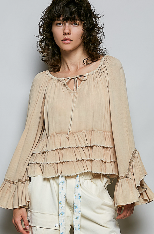 Honey Grove Ruffled Top