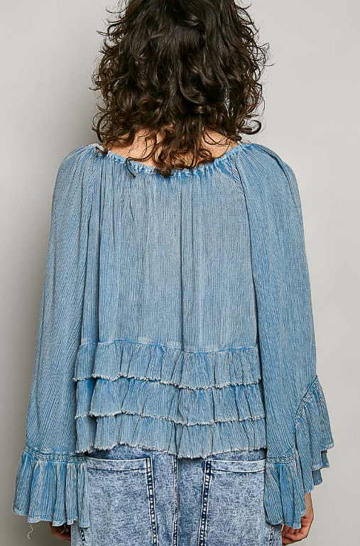 Honey Grove Ruffled Top