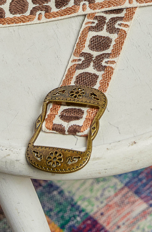 Retro 70s Embroidered Belt