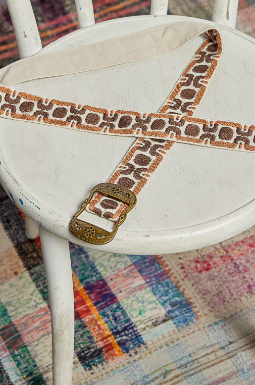 Retro 70s Embroidered Belt