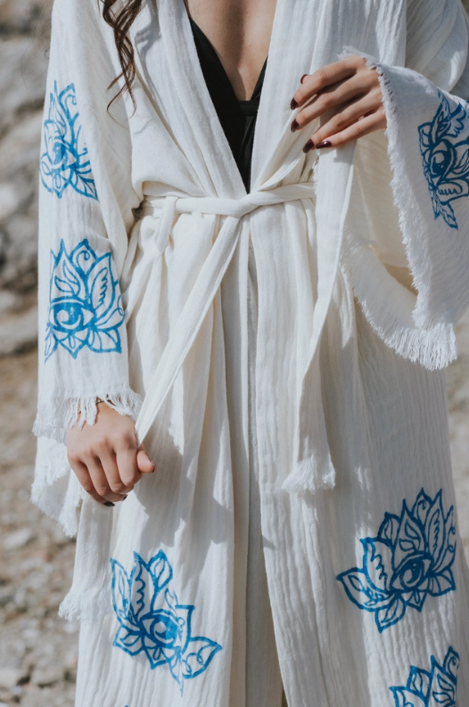 Lotus Cotton Bamboo Robe