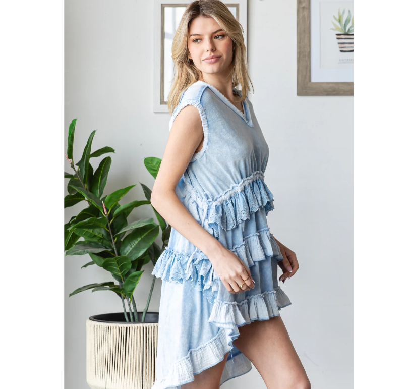 Center Stage Tiered Ruffle Top