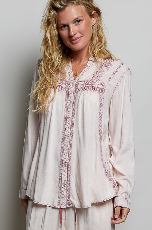 In My Flow Embroidered Top