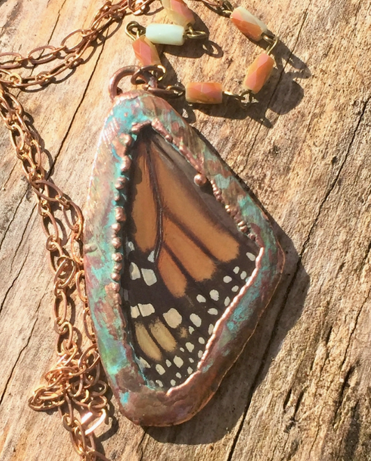 Monarch Wing Necklace