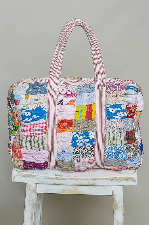 Quilted Patchwork Duffle Bag