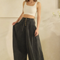 Black Pintuck Pants *Final Sale*