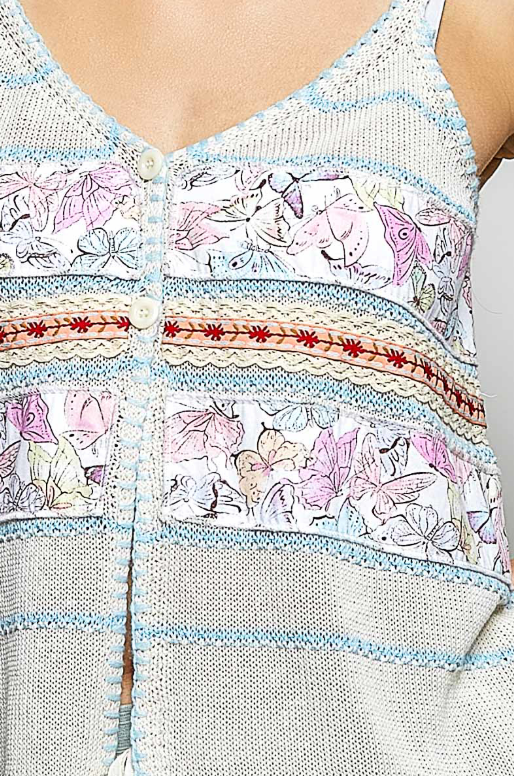 Knit Butterfly Patch Top