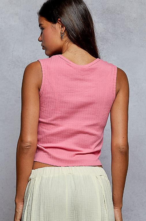 Grommet Ribbed Tanks *Doorbuster*Final Sale*