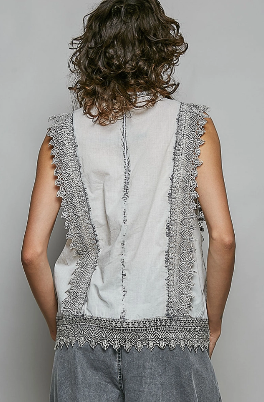 Break On Through Embroidered Top