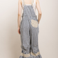 Love Train Striped Overalls