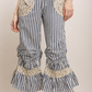 Love Train Striped Overalls