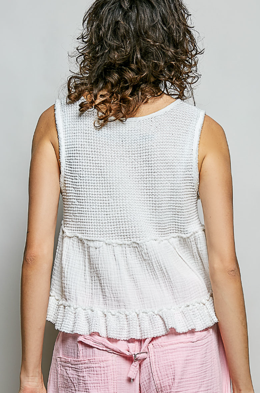 Thermal Cotton Gauze Tank *Doorbuster*Final Sale*