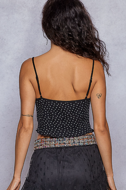 Flower Dot Crop Tanks *Doorbuster*Final Sale*