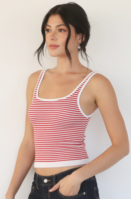 Modal Striped Tank Tops