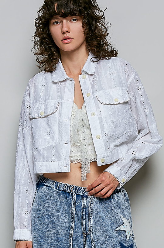 Dreamer Girl Eyelet Jacket