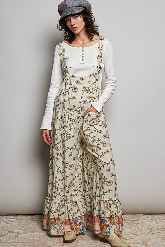 Wildwood Embroidered Overalls