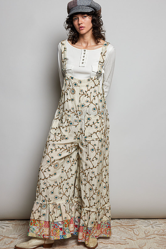 Wildwood Embroidered Overalls