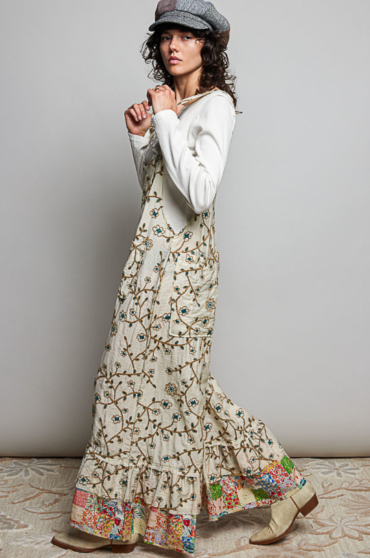 Wildwood Embroidered Overalls