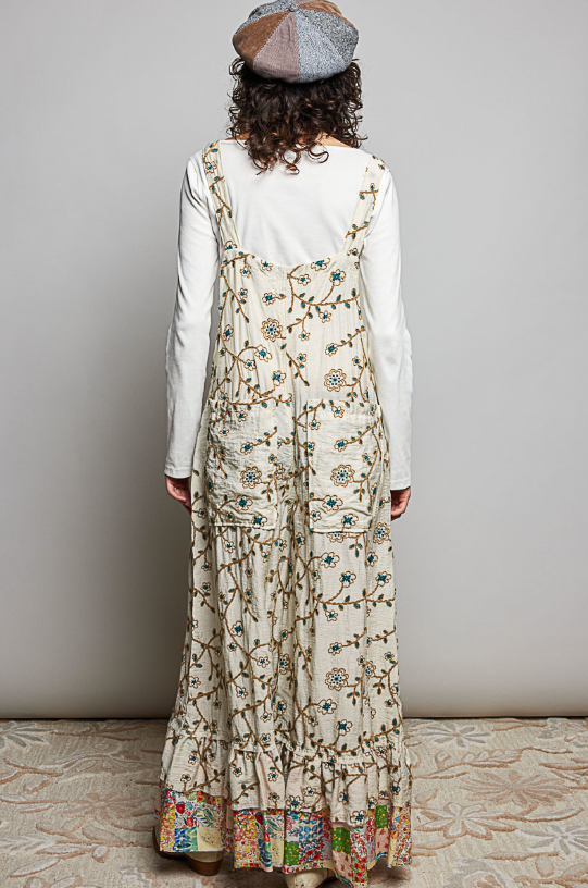 Wildwood Embroidered Overalls