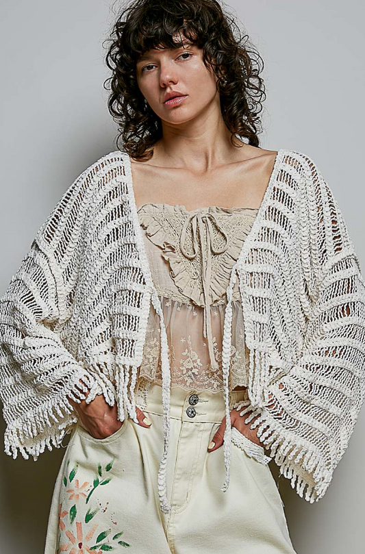 Fringe Crochet Cardigan