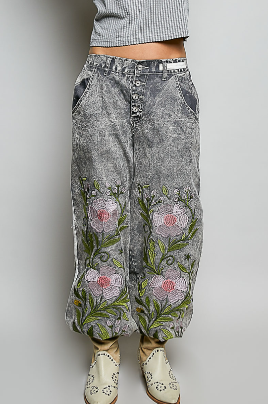 Wild & Free Embroidered Jeans